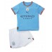 Cheap Manchester City Home Football Kit Children 2022-23 Short Sleeve (+ pants)
